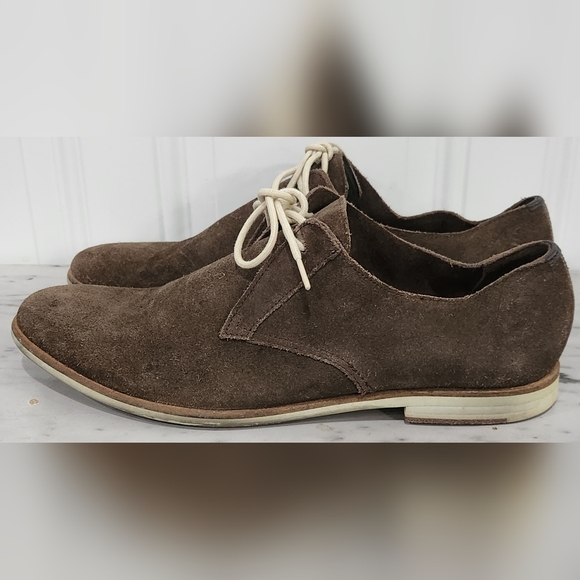 Ted Baker London brown suede shoes men's size 9 - Picture 1 of 10